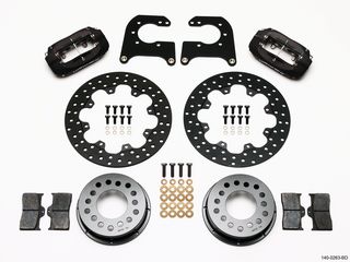 FORGED DYNALITE BRAKE KIT DRAG REAR 12 BOLT CHEVY BILLET 1.96
