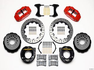 FORGED NARROW SUPERLITE 4R BRAKE KIT REAR C10 CHEVY 63-87 5 LUG 2.42 OFF
