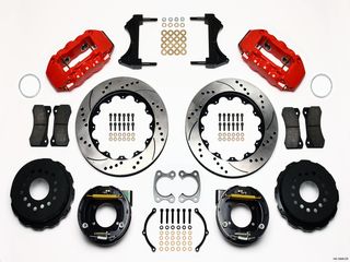 BILLET W4A RADIAL REAR DISC KIT SMALL FORD 2.66 OFFSET
