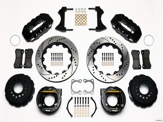 BILLET W4A RADIAL REAR DISC KIT BIG FORD 2.36 OFFSET