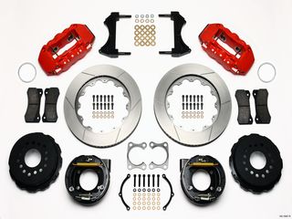 BILLET W4A RADIAL REAR DISC KIT BIG FORD 2.36 OFFSET