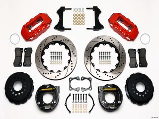 BILLET W4A RADIAL REAR DISC KIT OLDS/PONT 2.81 OFFSET  14.00