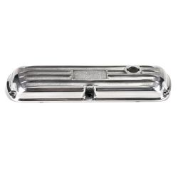 Polished Ribbed Aluminum Valve Covers for Ford