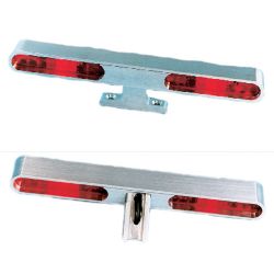 thumbnail interactive-video image 1 of Autoloc Billet Aluminum LED Third Brake Light & Turn Signal – 7" Oval For Hot Rods & Trucks 1 of 5